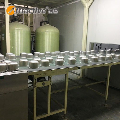 【广东创智】不粘锅定制喷涂生产线设备 锅具前处理清洗烘干系统