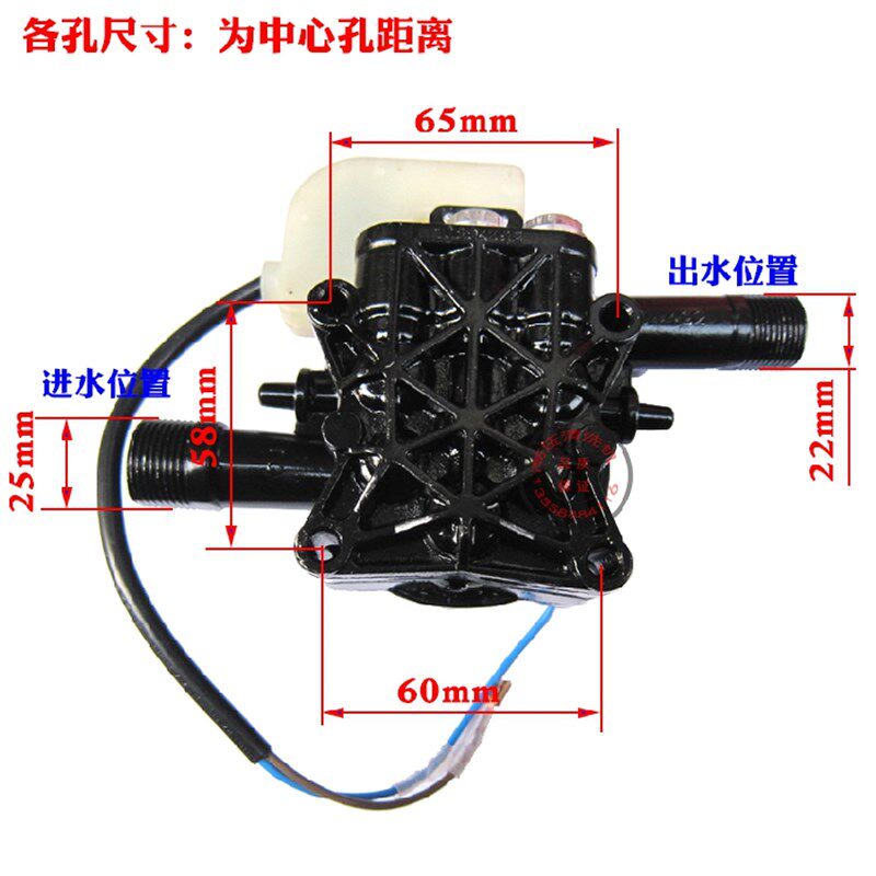 白马S1S2指南车高压清洗机手提220v电动洗车器泵白马泵头配件通用