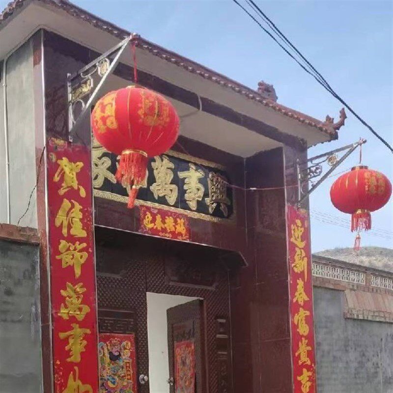 庭院阳台全套节日婚庆加厚不锈钢挂杰过年灯笼架大全户外防风挂钩