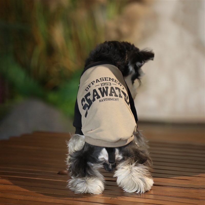 小狗衣服中小型犬泰迪博美雪纳瑞连帽春秋款卫衣宠物防掉毛狗衣服