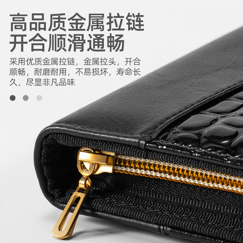 宠物美容师剪刀包收纳包仿鳄鱼皮夹层大容量专业5支装剪刀工具包