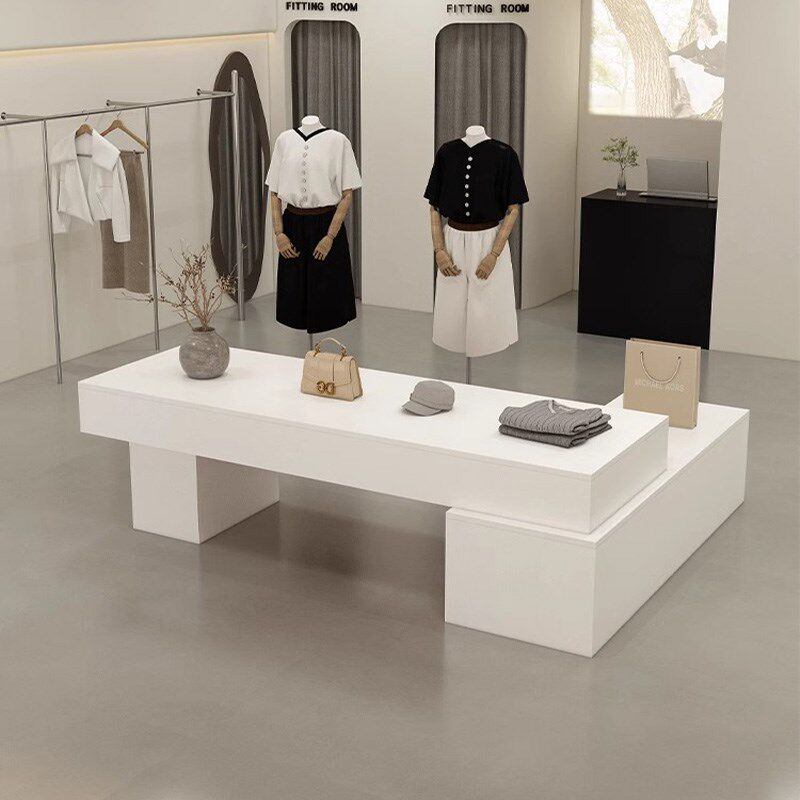 服装店中岛桌展示台中间摆放流水台女装店鞋包店陈列柜摆件展示柜