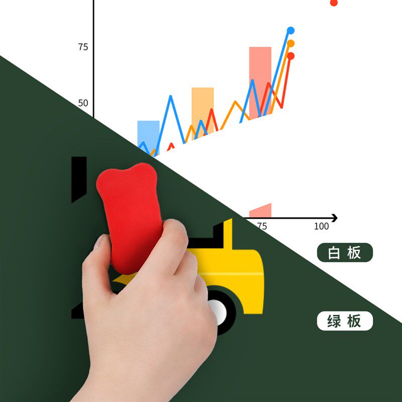 白板写字板支架式可摺叠立式白班儿童家用磁性双面小黑板教学移动