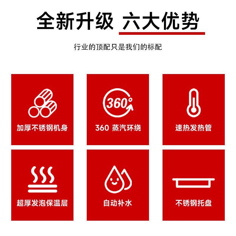 大型蒸箱商用蒸饭柜全自动电气两用食堂蒸饭车机箱米36层蒸柜炉