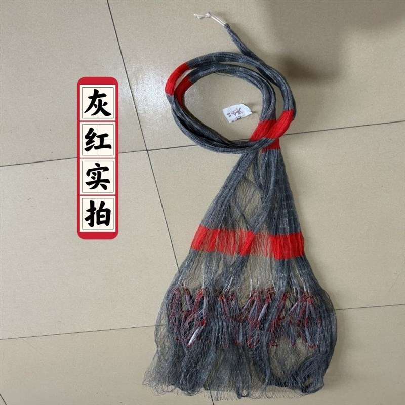 纯手工大力马线撒网打鱼网老式传统撒网手抛网捕渔网手撒旋网铅坠