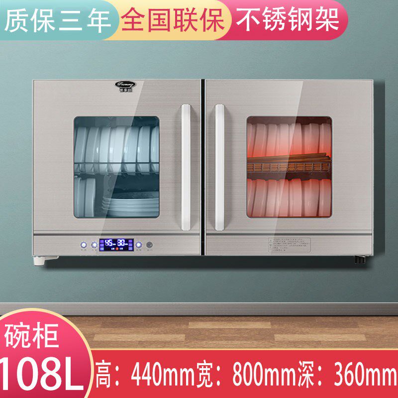 幼儿园壁挂式消毒柜商用洗涤设备挂壁式双门口杯碗筷杯子厨房碗柜