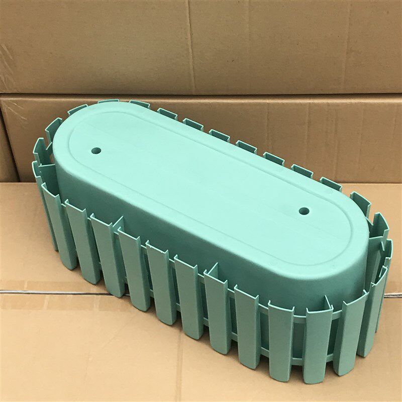 欧式矮牵牛玫瑰月季花盆PP树脂塑料椭圆形欧月栅栏盆栽绿萝多肉盆