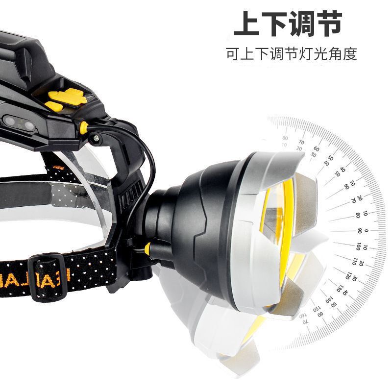 强光P50电灯户外led头灯充电USB感应头戴式露营矿灯强光远射骑行