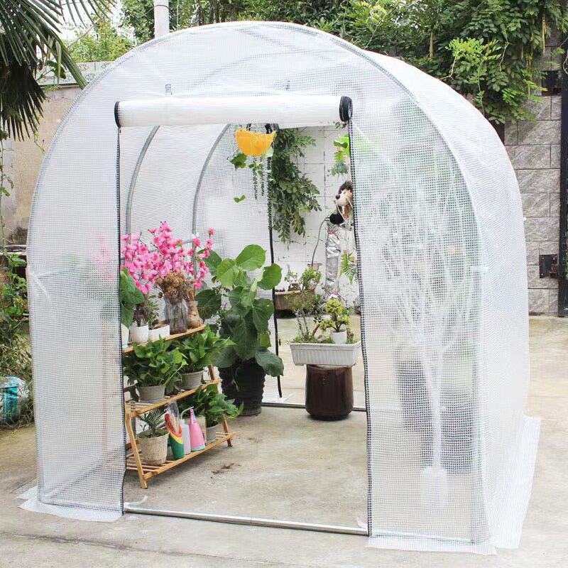 家用温室大棚骨架阳台庭院多肉花棚暖房蔬菜植物冬季保温花房简易