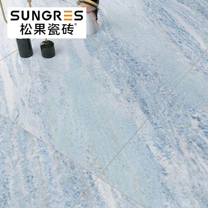 巴西蓝水晶哑光彷古砖大理石瓷砖客厅地砖化妆室厨房壁砖600 1200