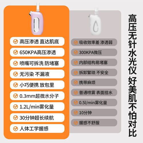 水光仪补水注氧喷雾仪高压注氧仪家用手持脸部补水喷雾美容院仪器