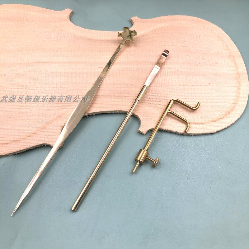 出口级小提琴 大提琴 贝司 全铜制作维修 音柱勾 夹 尺安装 工具