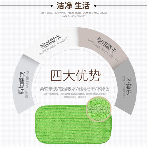 静电除尘拖把替换布适配Swiffer Sweeper拖把湿巾除尘纸平替使用