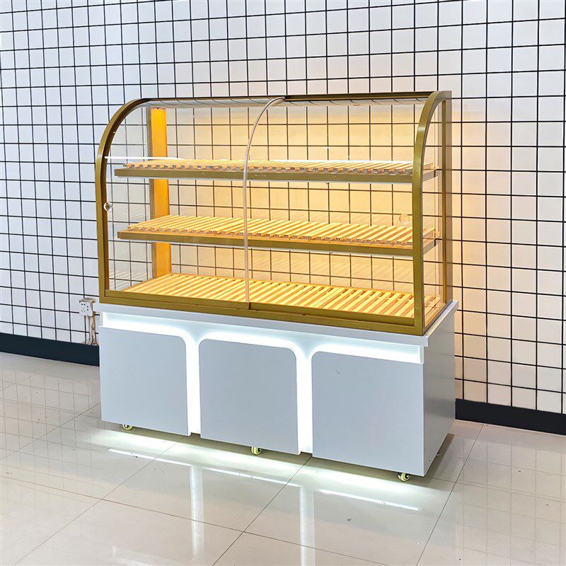 面包展示柜半弧形蛋糕糕点店烘焙靠墙边岛现烤商用玻璃中岛货架子