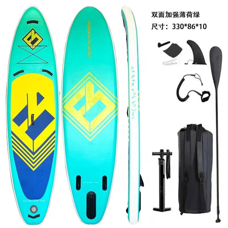 桨板SUP充气桨板站立式漂流水上滑板专业海上冲浪板划水板船浆板
