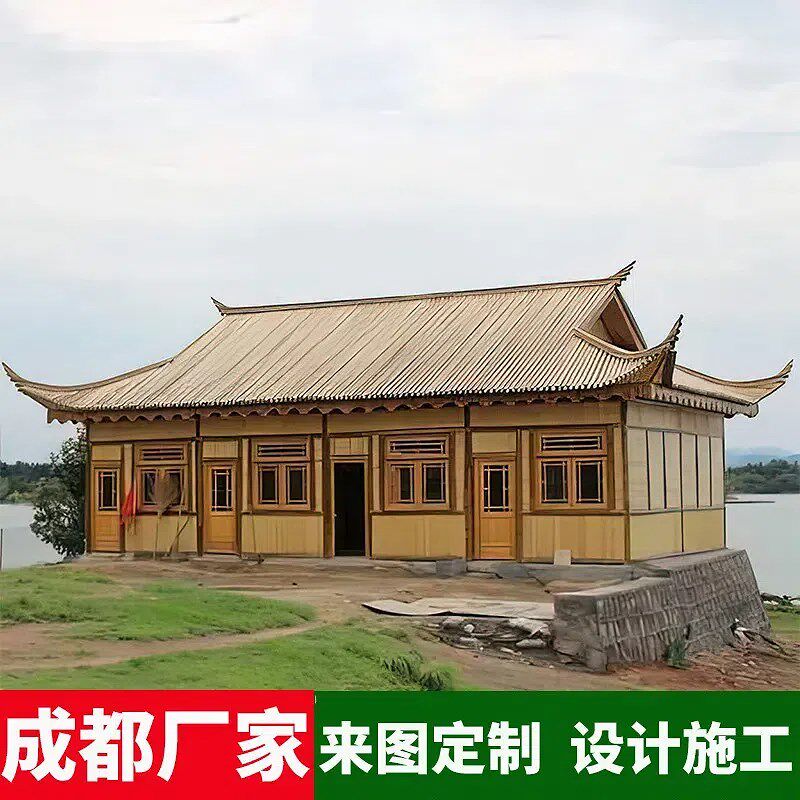 防腐竹屋竹房子休闲农场风景区装饰竹建筑竹凉亭竹长廊竹篱笆围栏