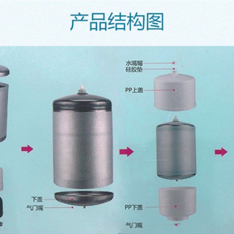 塑钢11G压力储水桶20G商用桶纯水机通用11加仑储水罐器配件奶茶