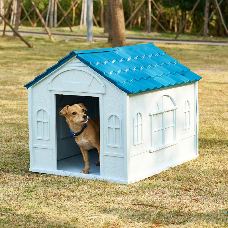 狗窝四季通用室外防雨大型犬狗屋狗笼流浪猫窝狗房子户外冬天保暖