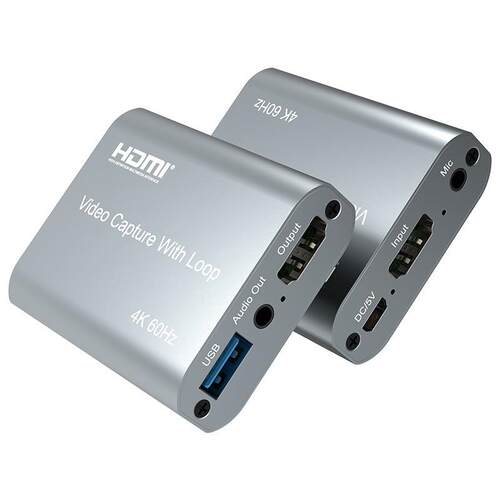 厂价4K60HZ采集卡 HDMI视频采集盒独立音频USB视频采集器带环出U2