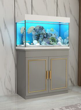 轻奢鱼缸柜底柜客厅家用隔断架子底座柜子水族箱订做承重大中小型