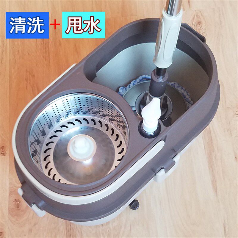 绿邦旋转拖把好桶神拖布拖托把拖免手洗拖把地脱水挤水家用桶拖