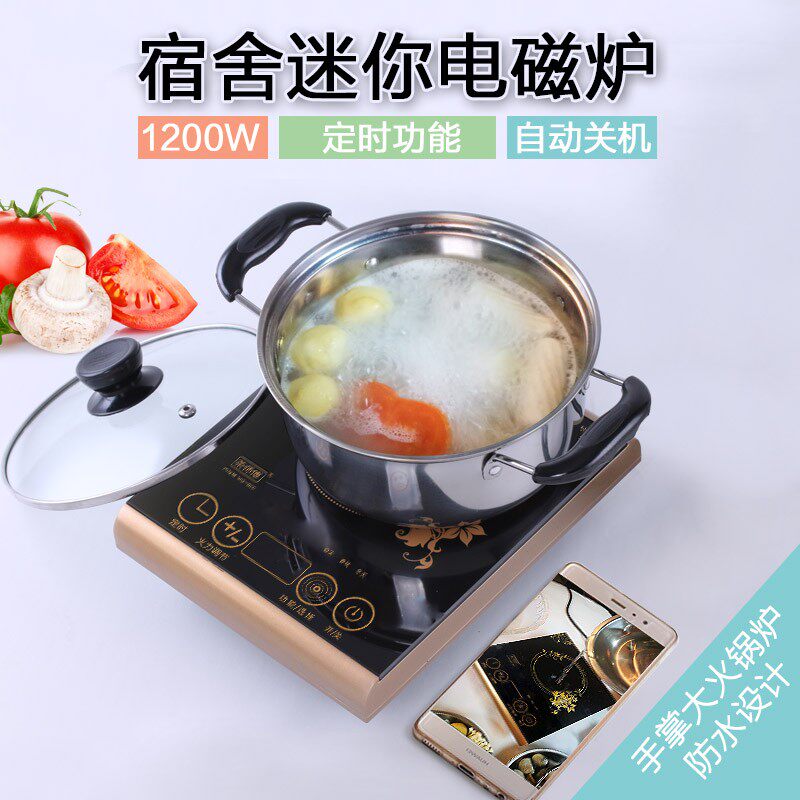 电磁炉小型不锈钢烧水壶学生宿舍家用火锅炉迷你煮茶功夫茶具套装
