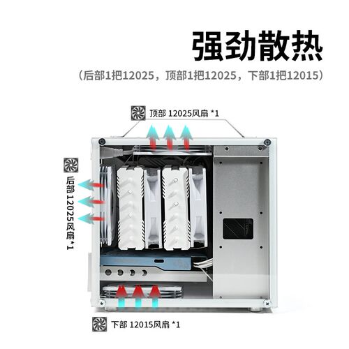 笨牛U35PRO主机壳ITX手提可携式侧透台式电脑ATX电源迷你小全铝主
