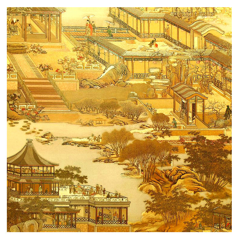 自粘墙纸自带胶装饰自贴金色金黄色金箔反光发光墙贴纸新中式壁纸