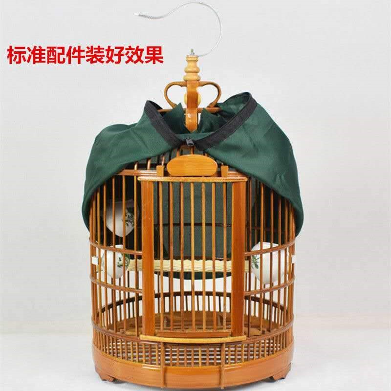 花花画眉鸟笼川笼大号竹制精品全套配件四川八哥白灵鸟笼纯手工小