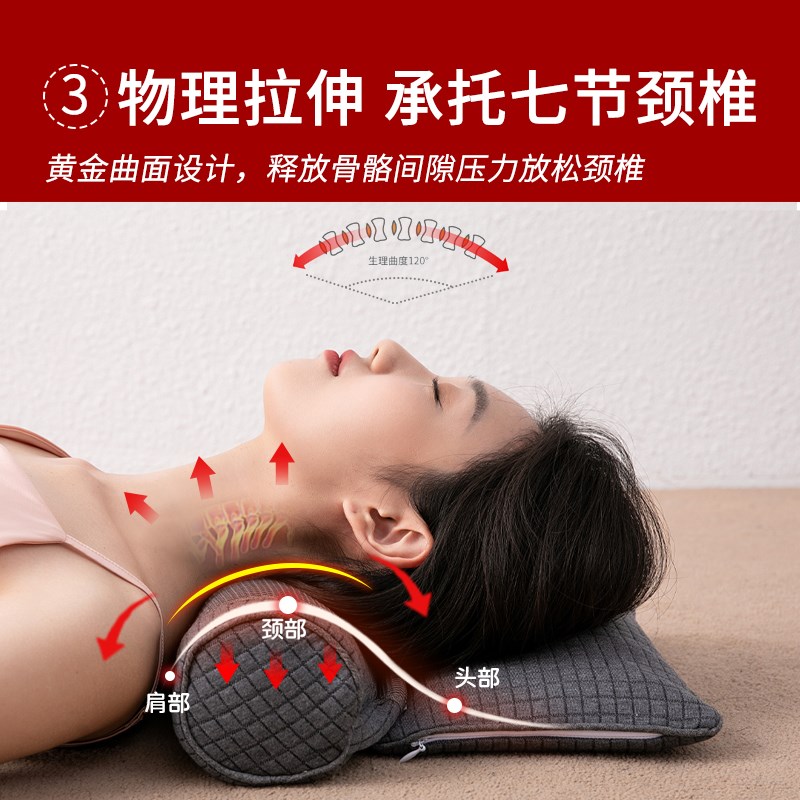 盐袋颈椎热敷枕海盐粗盐肩颈热敷包护颈部加热脖子理疗专用圆柱枕