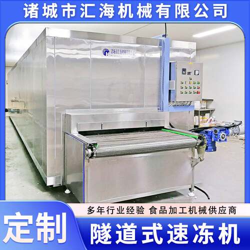 商用全自动海参速冻设备 隧道式低温隧道速冻机 黄桃速冻设备