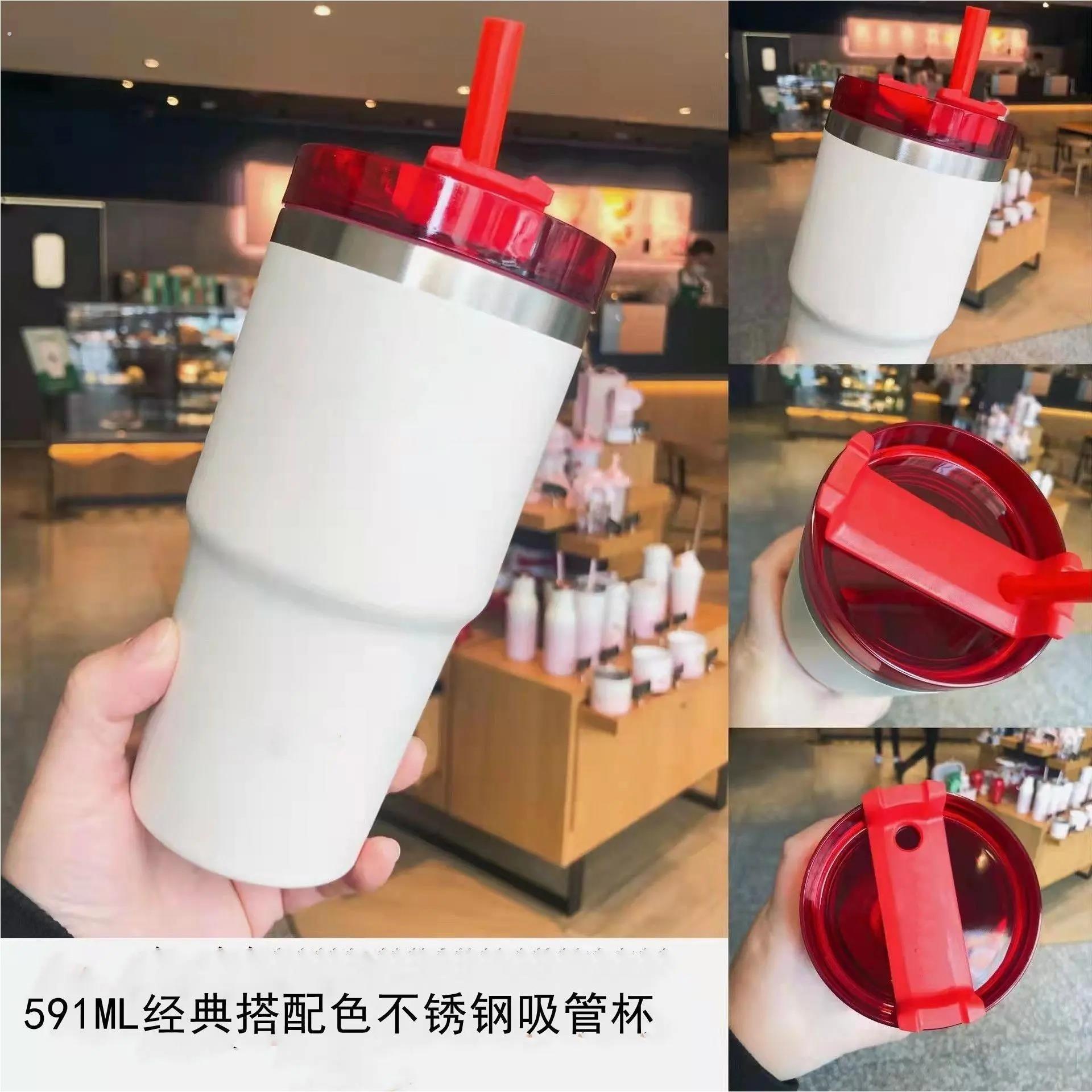 无把手马克杯304不锈钢星巴同款冰霸水杯真空保温杯大容量咖啡杯