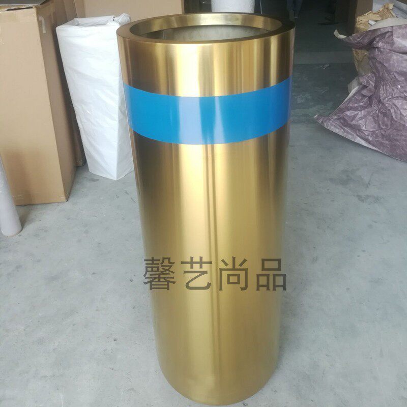 不锈钢花瓶 金属花钵创意新款花器 花盆 落地大花瓶 尺寸可定制