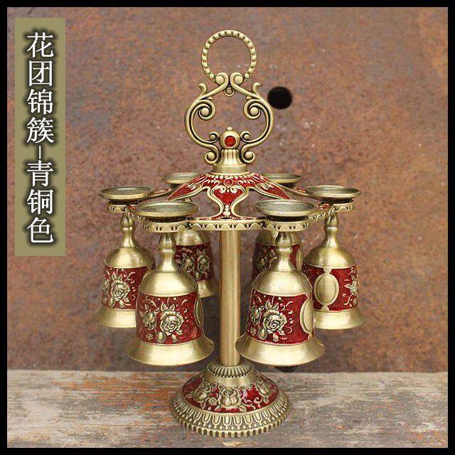 古堡复古锡器小酒杯六只套装青古铜色挂杯欧式仿古合金属高脚杯子