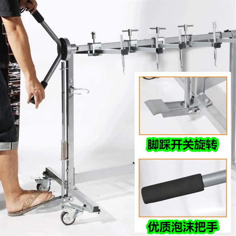 汽车多功能喷漆架钣金喷漆支架汽车工作保险杠车门喷漆架旋转多款