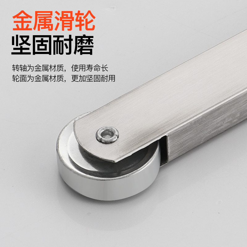 防火门顺位器双开门消防门顺序器通道门顺门器不锈钢工字型顺位器
