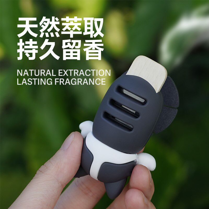 车内挂饰摇摆狗车载香薰后视镜2024新款柯基挂件宠物摆件车饰品