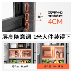 厨房多功能菜篮子蔬菜置物架落地多层微波炉收纳架储物架子大容量