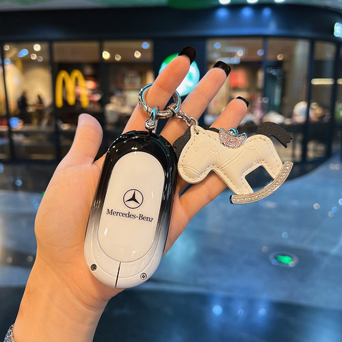 奔驰新c级钥匙套c260l/c200l包glc260l扣s级s400l车eqe/eqs保护壳