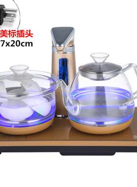 110V220V全自动上水电热水壶烧水电磁茶炉茶艺玻璃壶泡茶具消毒锅