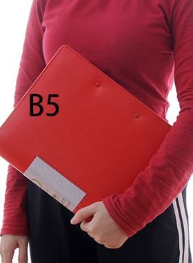 B5文件夹双夹A5皮质书写垫板夹票据夹A4对折夹小号书写板夹包邮