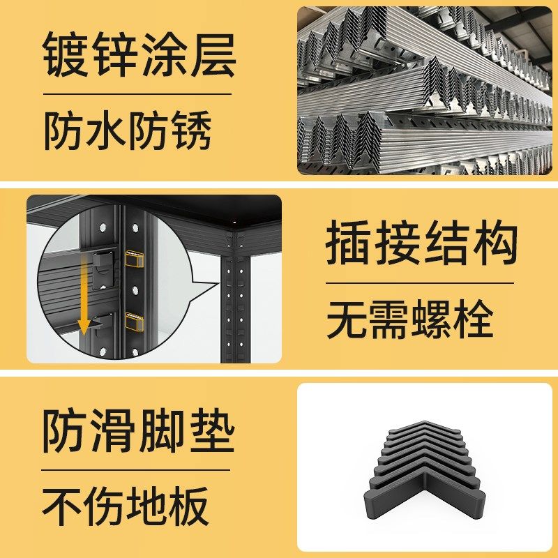 【30种尺寸】峰阳白色厨房置物架落地多层微波炉烤箱收纳架子家用