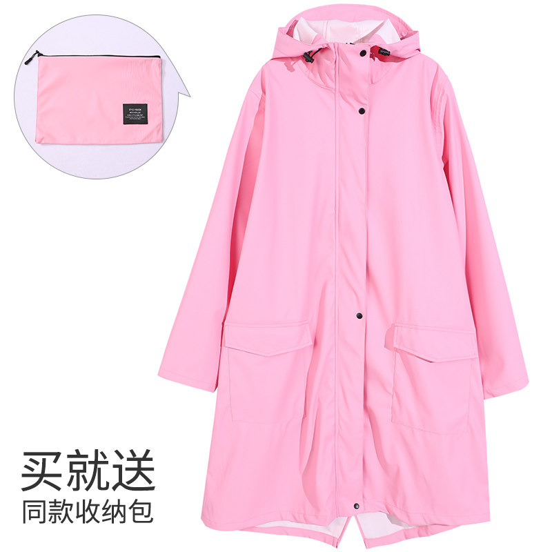 2020新款中长款时尚成人男女通用雨衣软皮徒步旅行轻薄透气防暴雨