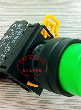 【原装正品】和泉IDEC 绿色高头按钮开关 YW1B-M2E10G