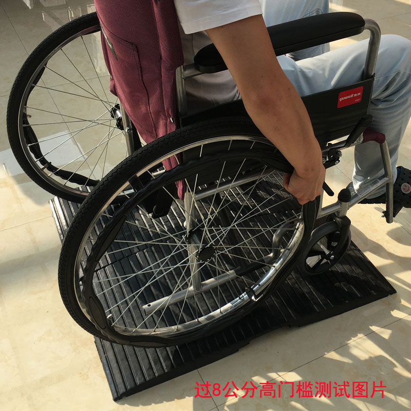 便携式过门槛斜坡垫橡胶桥型拱形台阶轮椅防盗门室内家用门坎神器