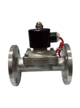 2W-25BF 不锈钢电磁阀 水阀 气阀DN25 1寸 法兰连接AC220V DC24V
