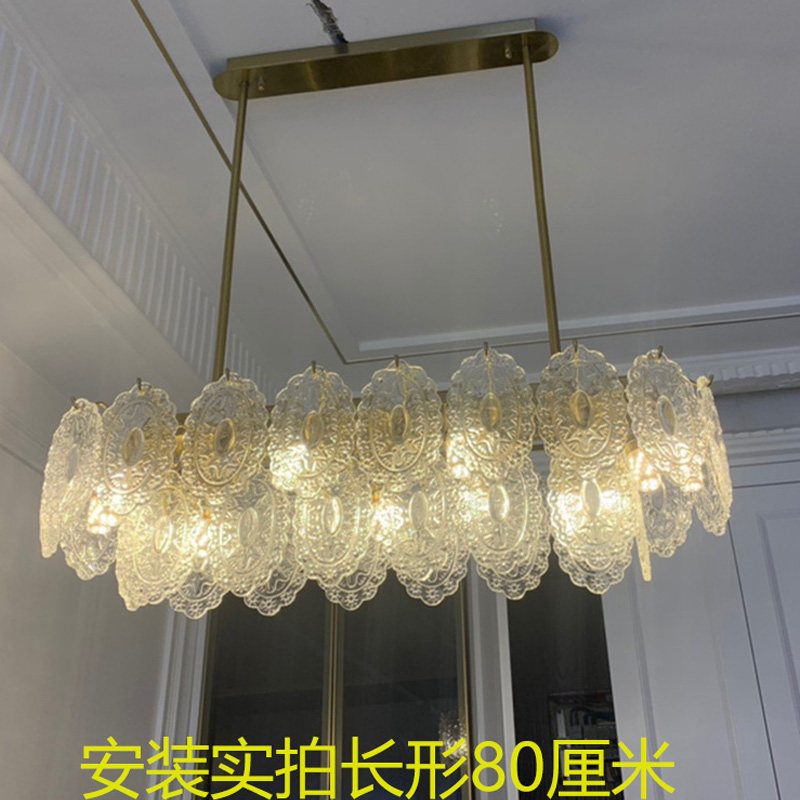 全美一丁玻璃珠宝吊灯法式复古艺术玻璃灯Vintage吧台餐厅吊灯
