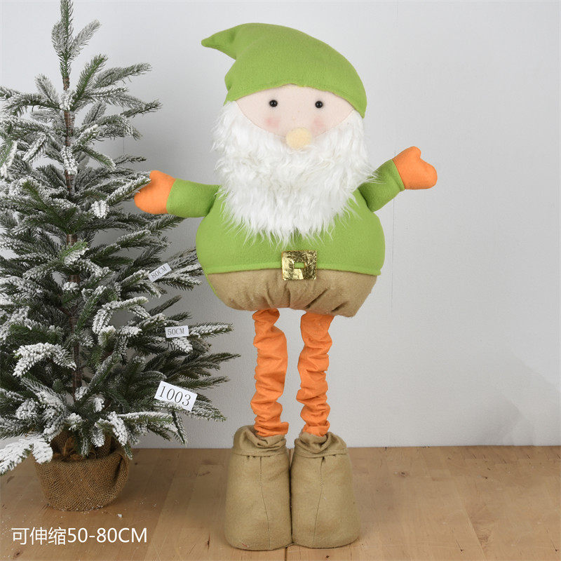 圣诞装饰布艺泡沫娃娃居家摆饰圣诞老公公雪人麋鹿姜饼人橱窗摆件