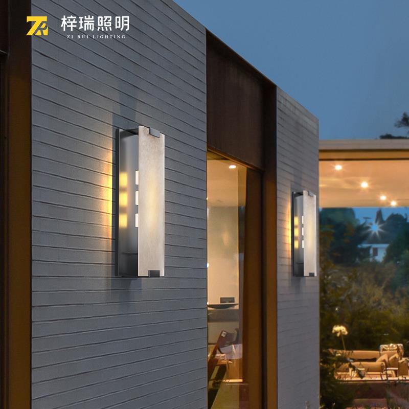 户外云石壁灯庭院灯酒店别墅外墙壁灯景观灯室外门前灯入户大门灯