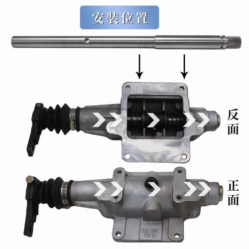 适用解放j6p变速箱顶盖轴 Jh6伊顿变速箱小盖总成 J7换挡臂轴配件
